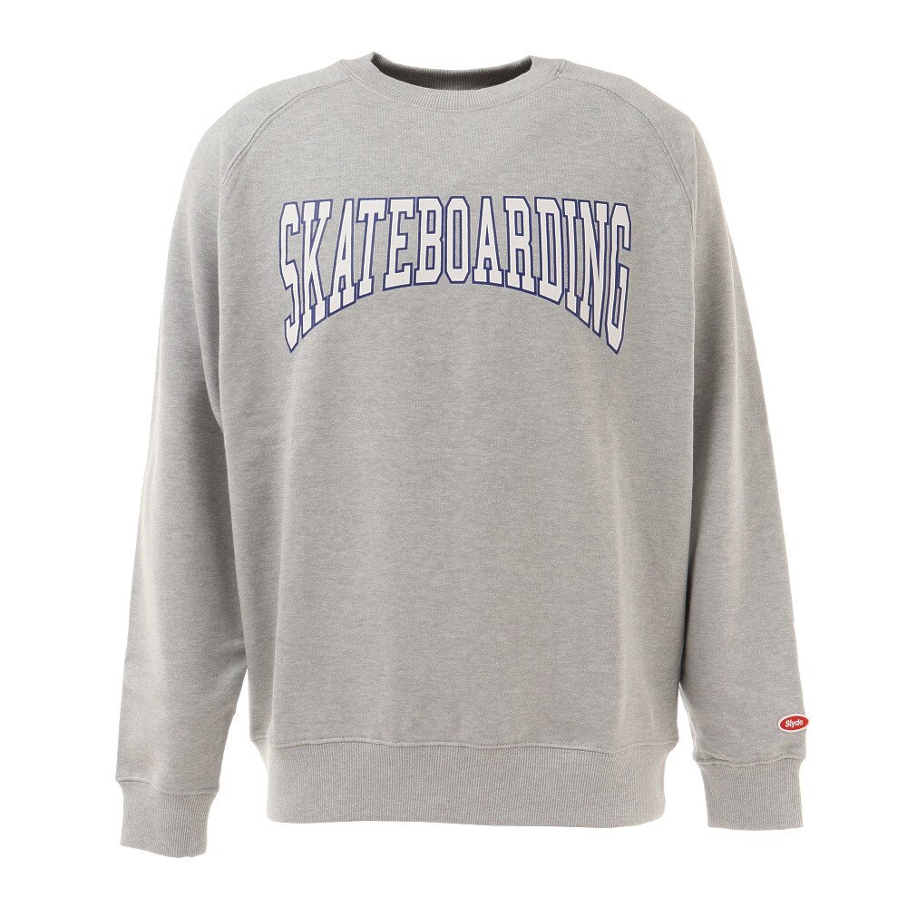 SKATE ロゴクルースウェット sl2020aw006-grey オンライン価格