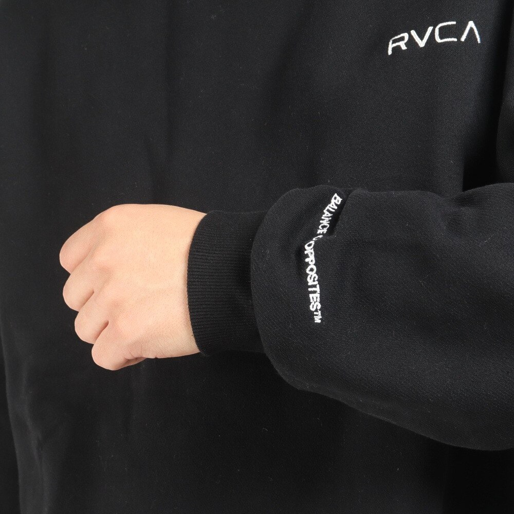 RVCA（メンズ）ビッグシルエット プルオーバー FAKE RVCA CREW トレーナー BC042042 BLK