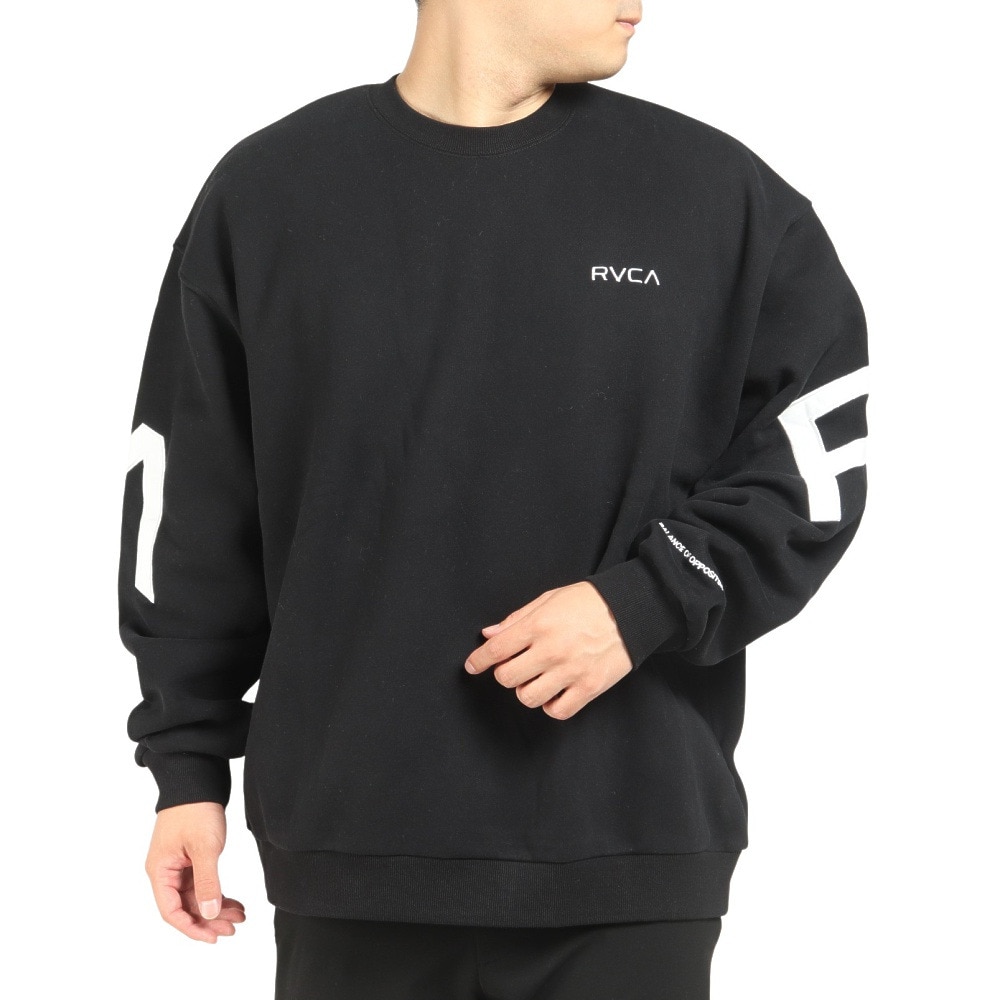 新品 RVCA M ビッグ ルーカ クルー スウェット トレーナー