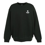 ハーレー（HURLEY）（メンズ）トレーナー スウェット 上 ダークグリーン グリーン BIG LOGO スウエットクルーネック MFL2200004-DFR