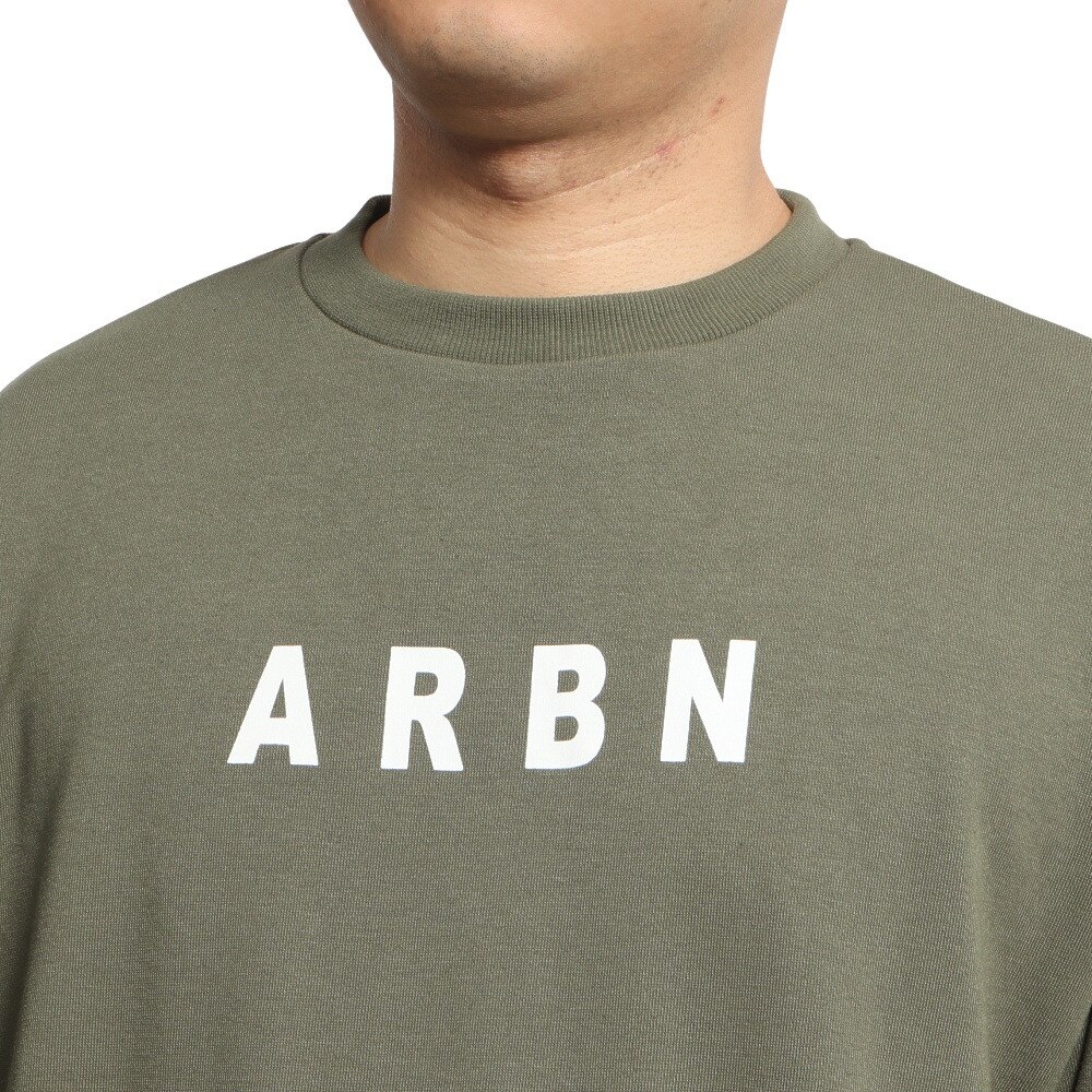 エアボーン（ARBN）（メンズ）長袖Tシャツ メンズ バックプリント LSCN FLOGO BKCPT AB2022AWMAPP006KHK