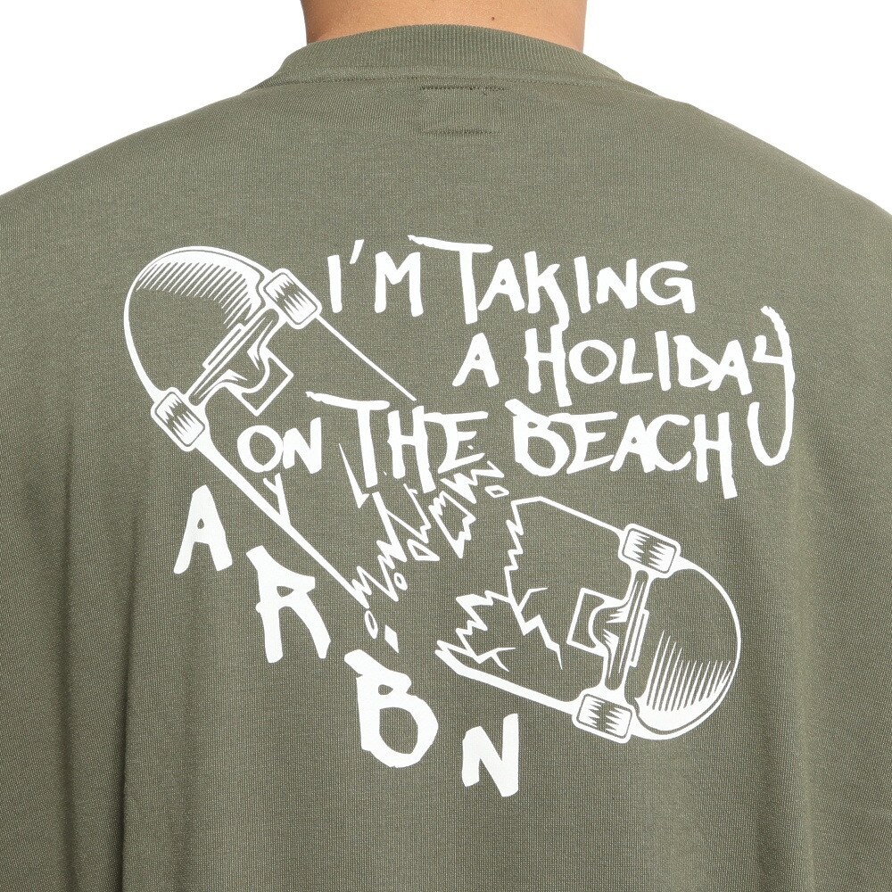 エアボーン（ARBN）（メンズ）長袖Tシャツ メンズ バックプリント LSCN FLOGO BKCPT AB2022AWMAPP006KHK