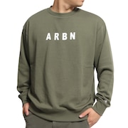 エアボーン(ARBN)(メンズ)長袖Tシャツ メンズ バックプリント LSCN FLOGO BKCPT AB2022AWMAPP006KHK