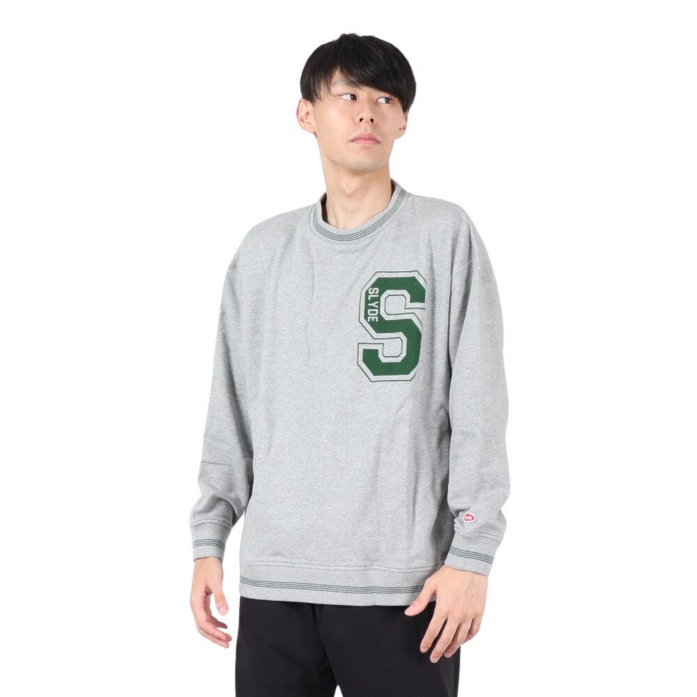 SLYDE（SLYDE）（メンズ）トレーナー メンズ クルーネック スウェット SL2022AWMAPP004MGR