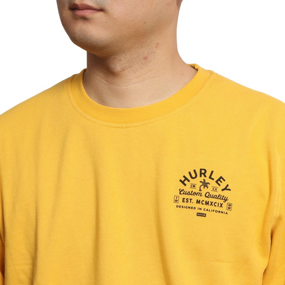 Hurley Men's Custom Quality Summer Crew in Ale Brown, SZ Medium