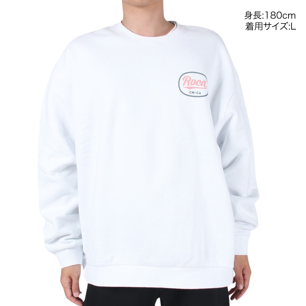 ルーカ（RVCA）（メンズ）PANTERO CR トレーナー BD042152 WHT