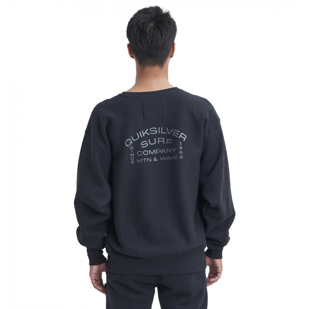 クイックシルバー（Quiksilver）（メンズ）SURF LOCK UP CREW スウェットプルオーバー 23FWQPO234063BLK