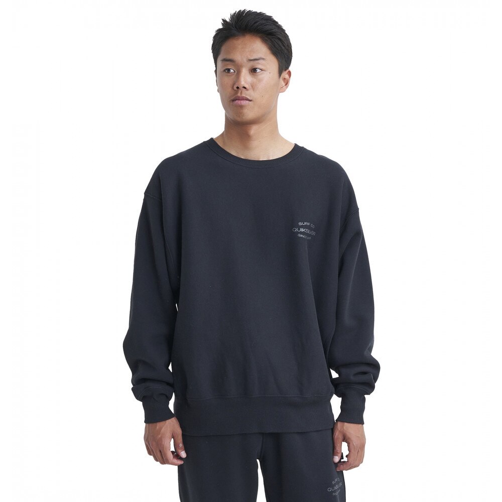 クイックシルバー（Quiksilver）（メンズ）SURF LOCK UP CREW スウェットプルオーバー 23FWQPO234063BLK