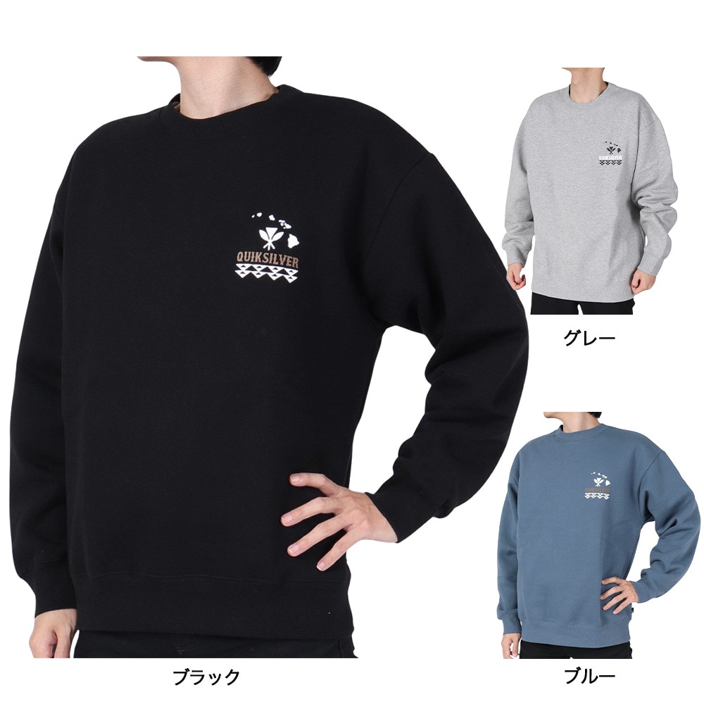 クイックシルバー（Quiksilver）（メンズ）クルースウェット NATURAL RESOURCES 23FWQPO234602YHTR