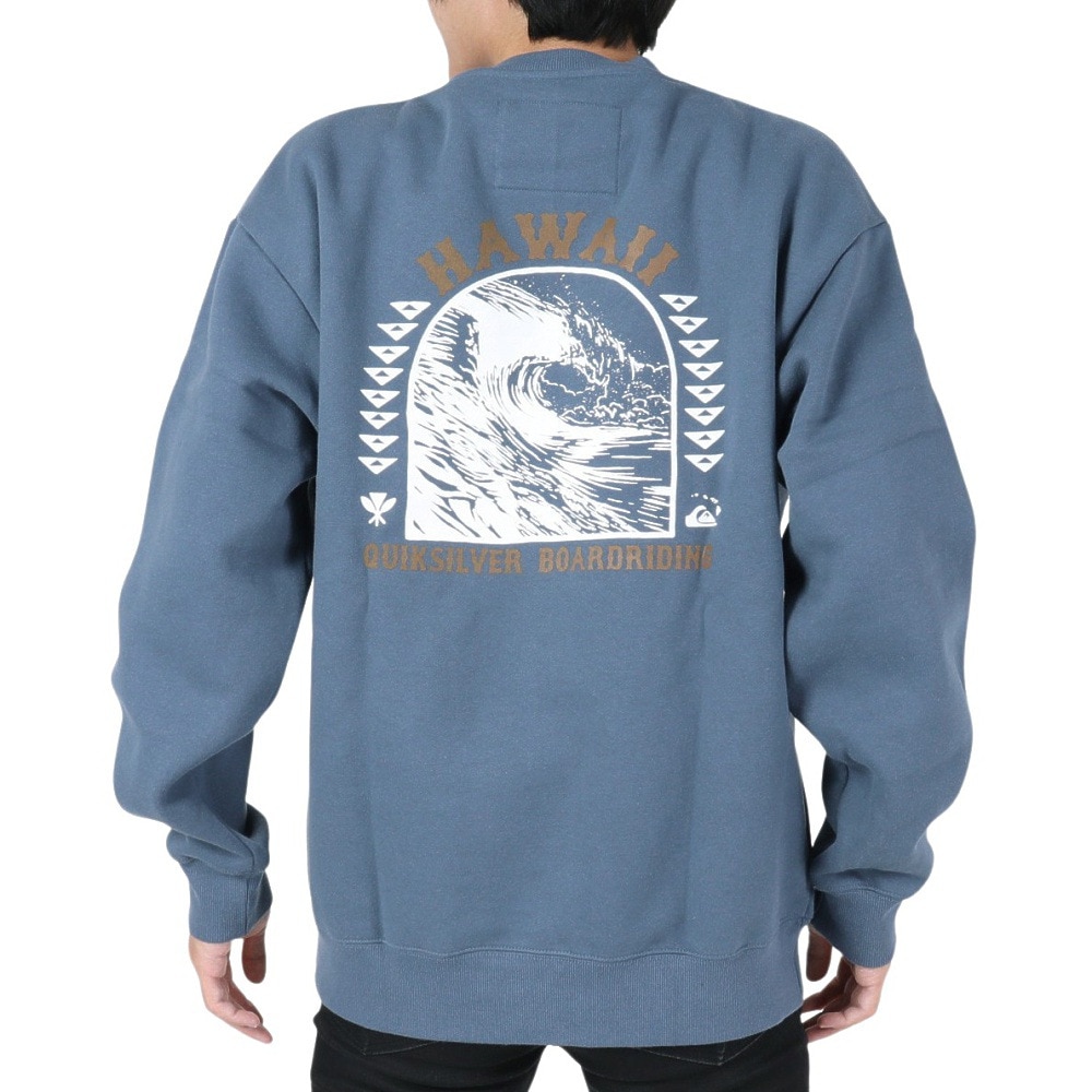 クイックシルバー（Quiksilver）（メンズ）クルースウェット NATURAL RESOURCES 23FWQPO234602YBLU