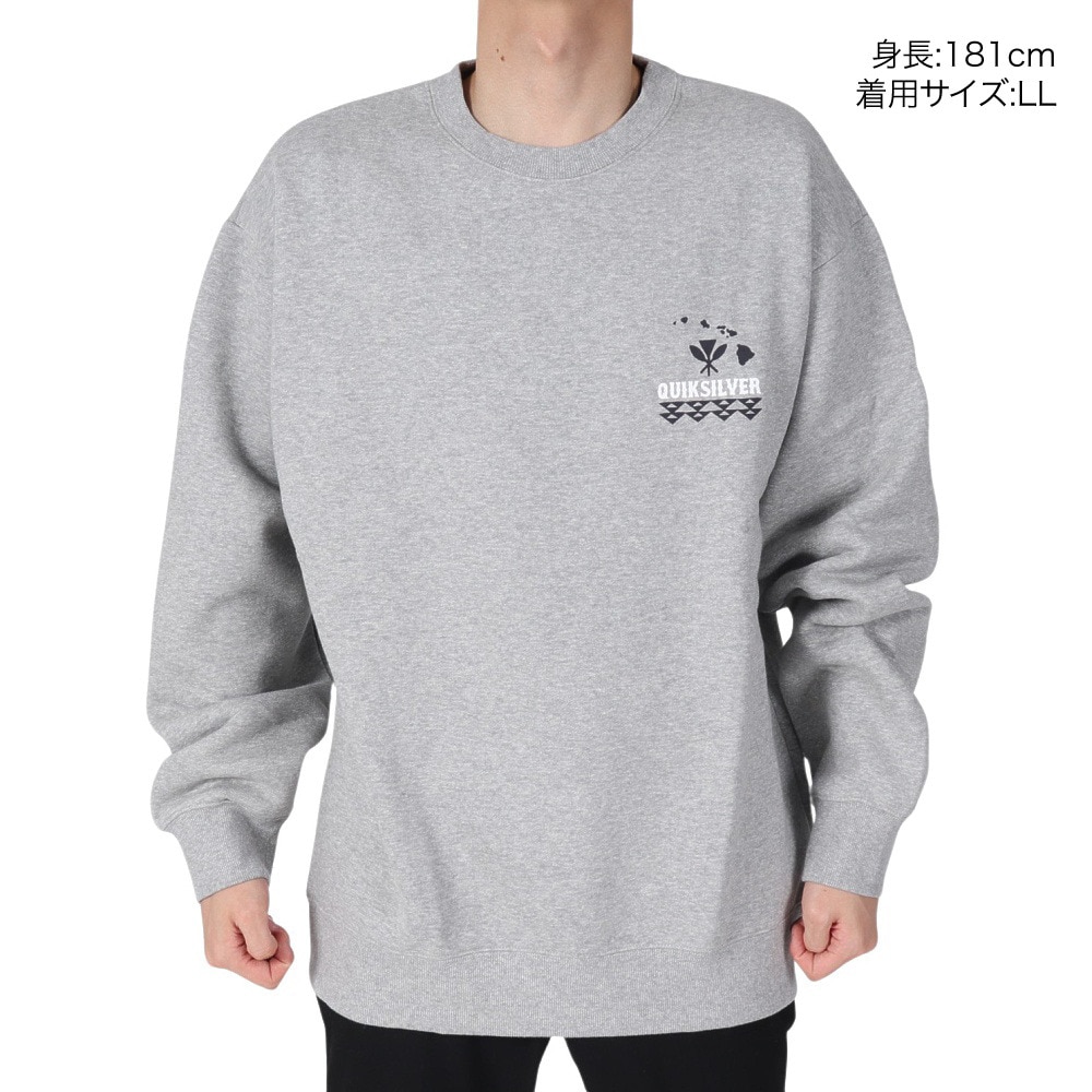 クイックシルバー（Quiksilver）（メンズ）クルースウェット NATURAL RESOURCES 23FWQPO234602YHTR