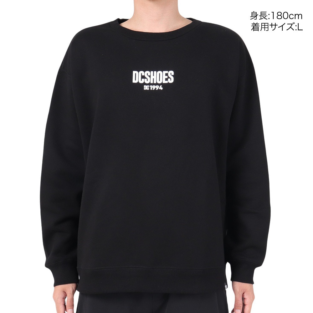 ディーシーシューズ（DC SHOES）（メンズ）HOT SPOTS CREW スウェットシャツ 23FWDPO234084YBLK