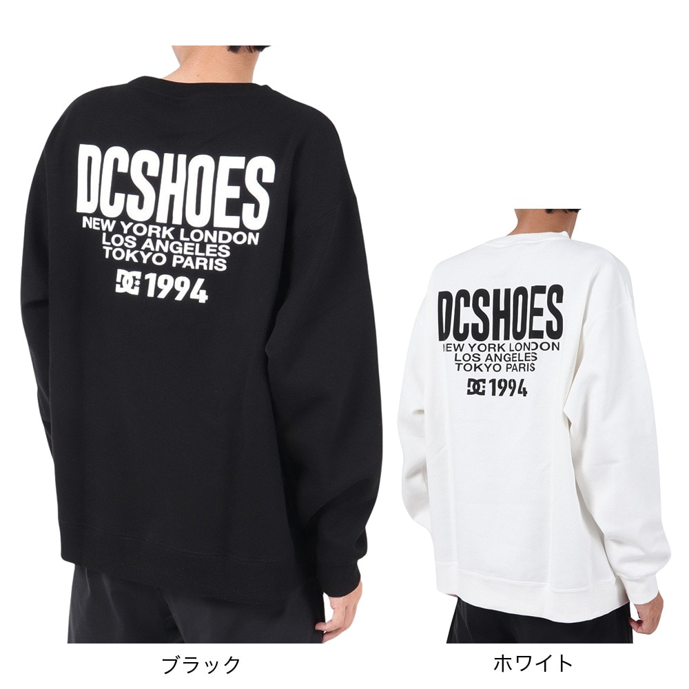 ディーシーシューズ（DC SHOES）（メンズ）HOT SPOTS CREW スウェットシャツ 23FWDPO234084YBLK