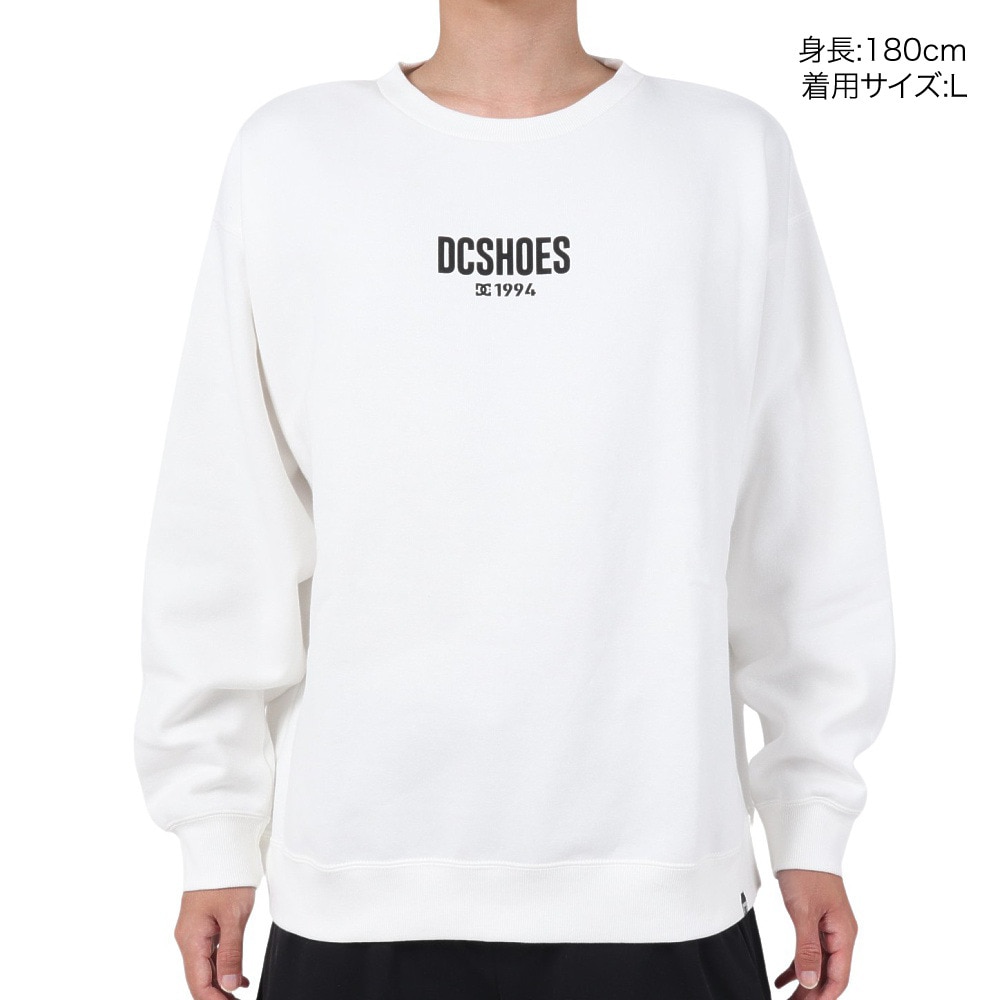 ディーシーシューズ（DC SHOES）（メンズ）HOT SPOTS CREW スウェットシャツ 23FWDPO234084YWHT