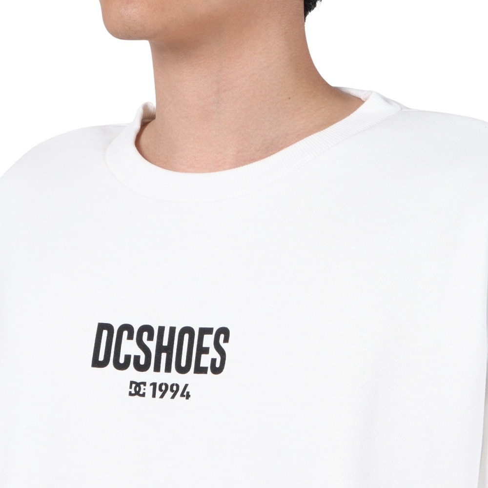 ディーシーシューズ（DC SHOES）（メンズ）HOT SPOTS CREW スウェットシャツ 23FWDPO234084YWHT