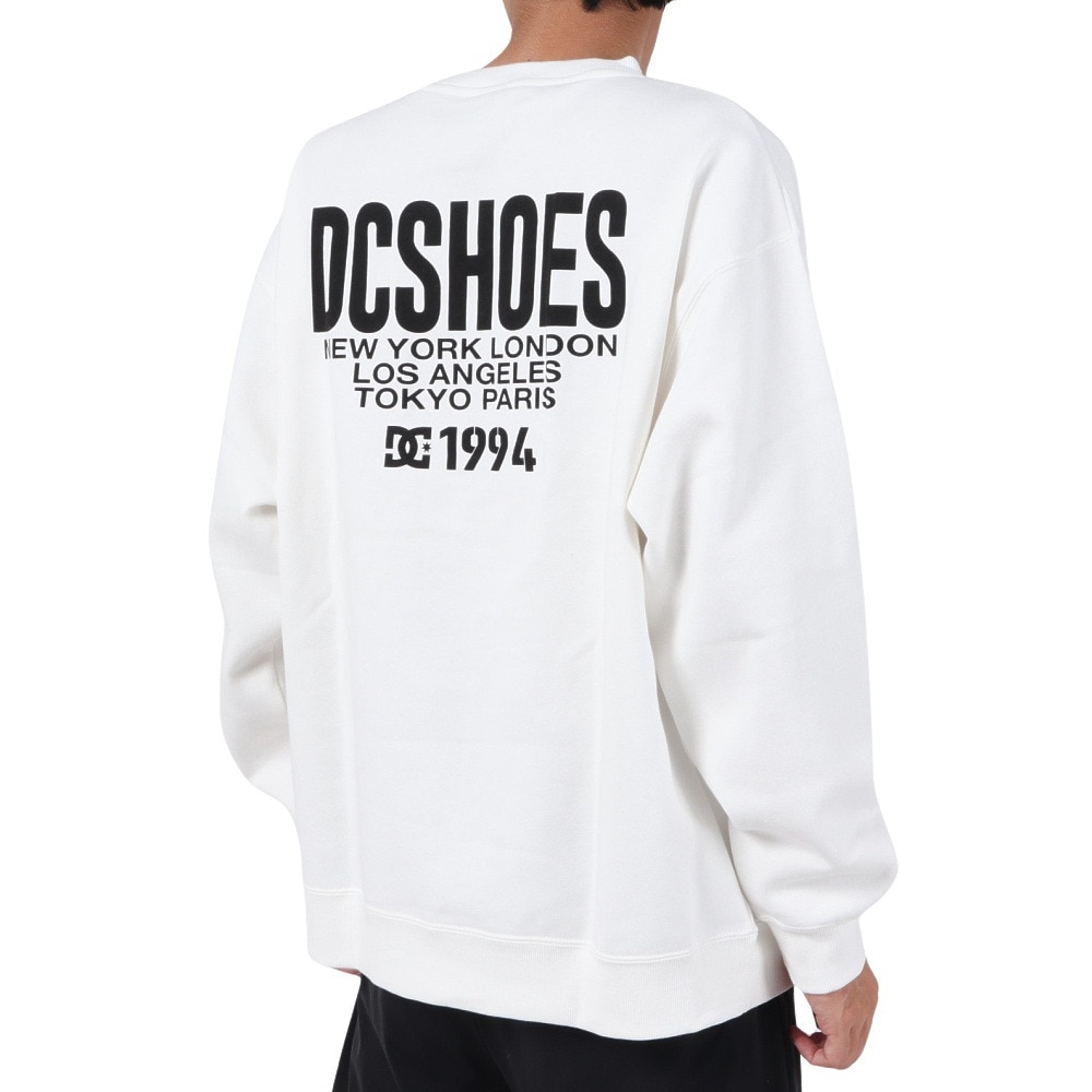 ディーシーシューズ（DC SHOES）（メンズ）HOT SPOTS CREW スウェットシャツ 23FWDPO234084YWHT