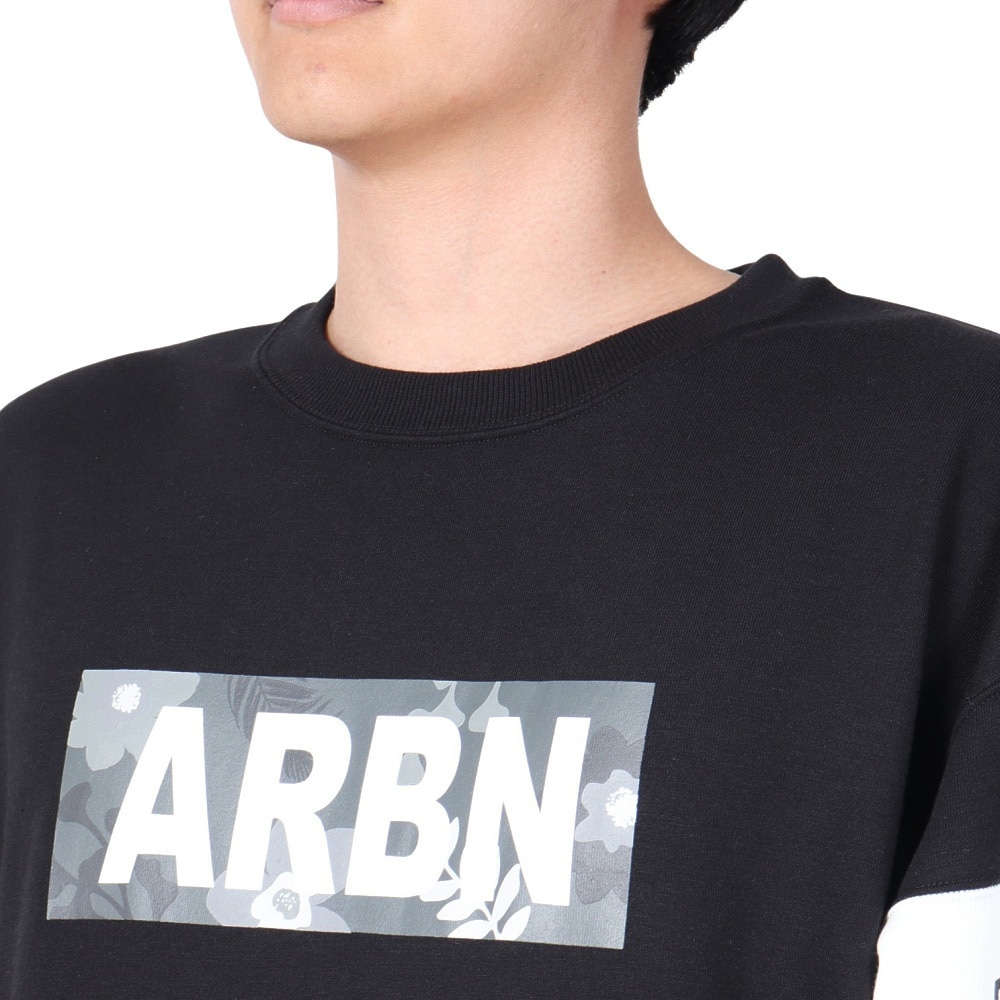 エアボーン（ARBN）（メンズ）スウェットシャツ 長袖 クルー AB23FWM-APP412BLK