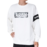 エアボーン（ARBN）（メンズ）スウェットシャツ 長袖 クルー AB23FWM-APP412WHT