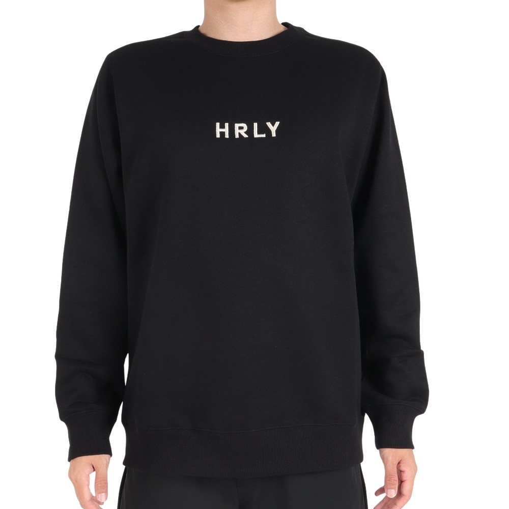ハーレー（HURLEY）（メンズ）オーバーサイズ エンブロイダリークルースウェット MFL2312014-BLK