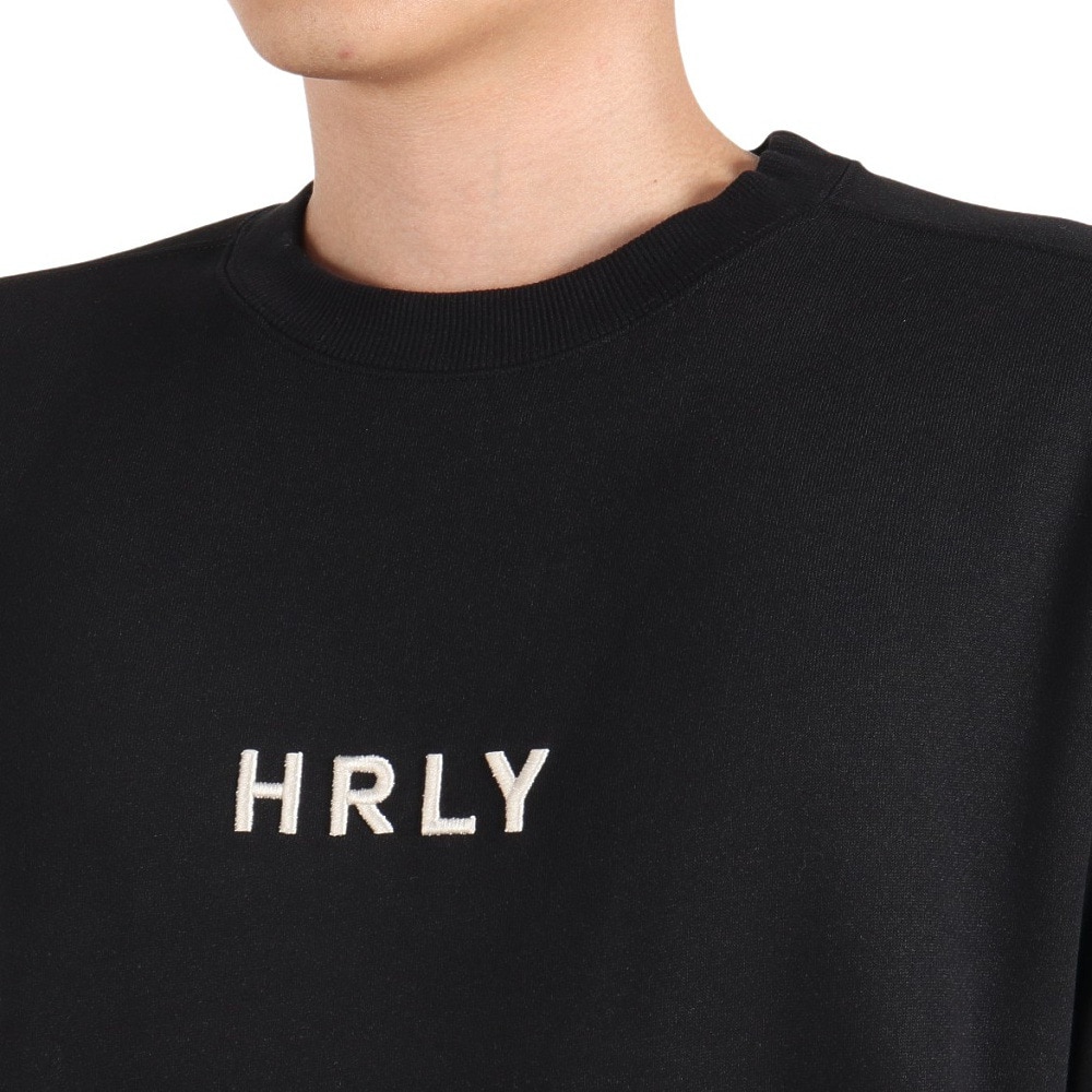 ハーレー（HURLEY）（メンズ）オーバーサイズ エンブロイダリークルースウェット MFL2312014-BLK