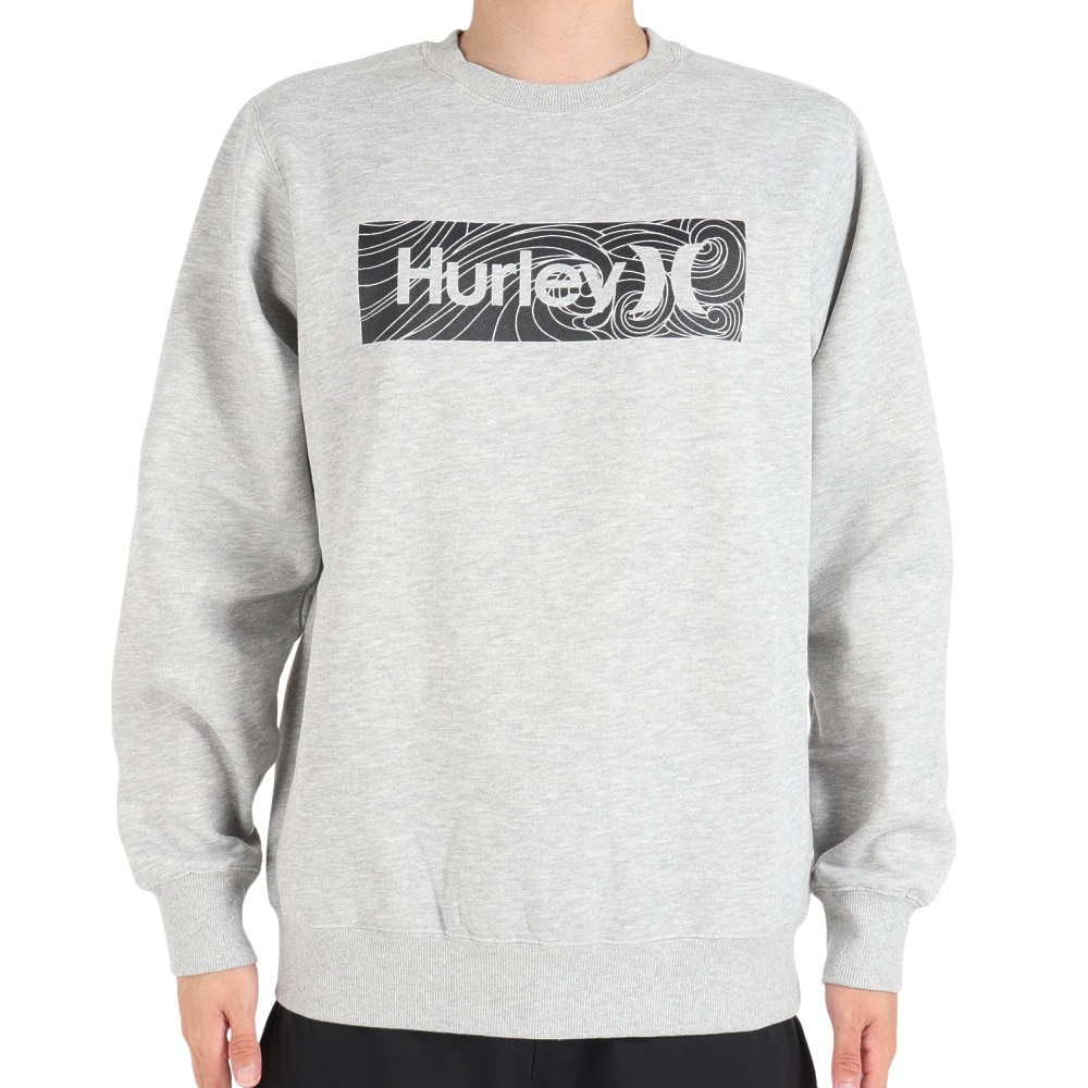 ハーレー（HURLEY）（メンズ）VORTEX BOX ロゴ クルースウェット MFL2312015-AGHT