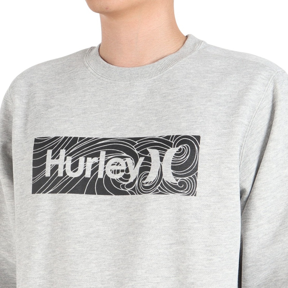 ハーレー（HURLEY）（メンズ）VORTEX BOX ロゴ クルースウェット MFL2312015-AGHT