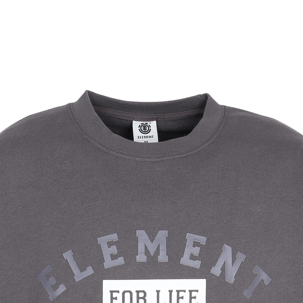 エレメント（ELEMENT）（メンズ）FOR LIFE CREW トレーナー BE022024 GRY