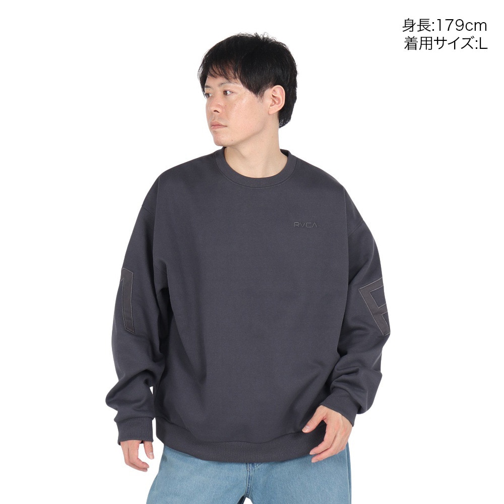 ルーカ（RVCA）（メンズ）FAKE RVCA クルーネックトレーナー BE042032 BLC