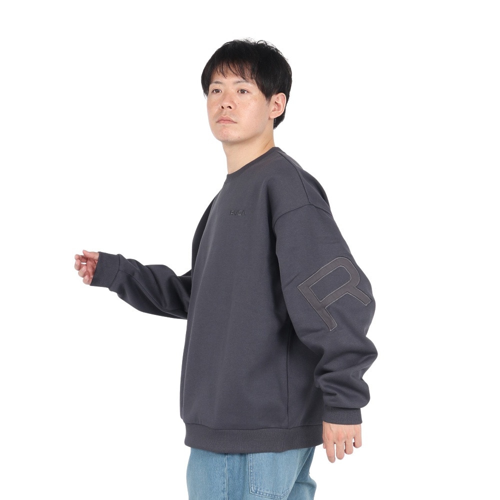 ルーカ（RVCA）（メンズ）FAKE RVCA クルーネックトレーナー BE042032 BLC