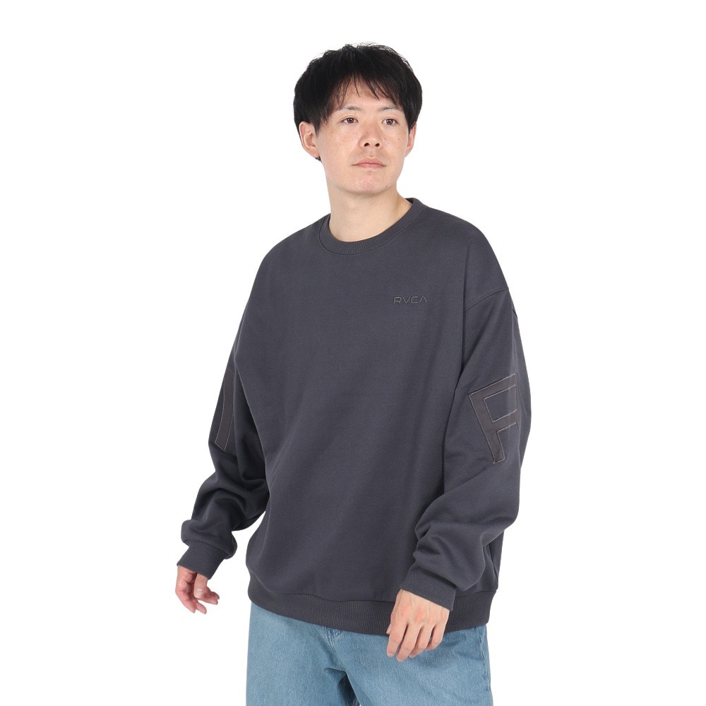 ルーカ（RVCA）（メンズ）FAKE RVCA クルーネックトレーナー BE042032 BLC