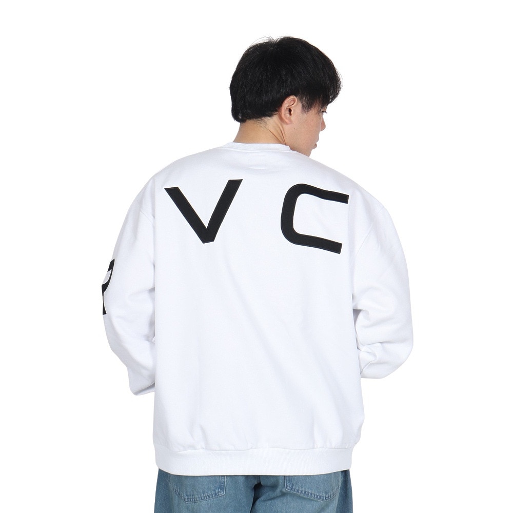 ルーカ（RVCA）（メンズ）FAKE RVCA クルーネックトレーナー BE042032 WHT