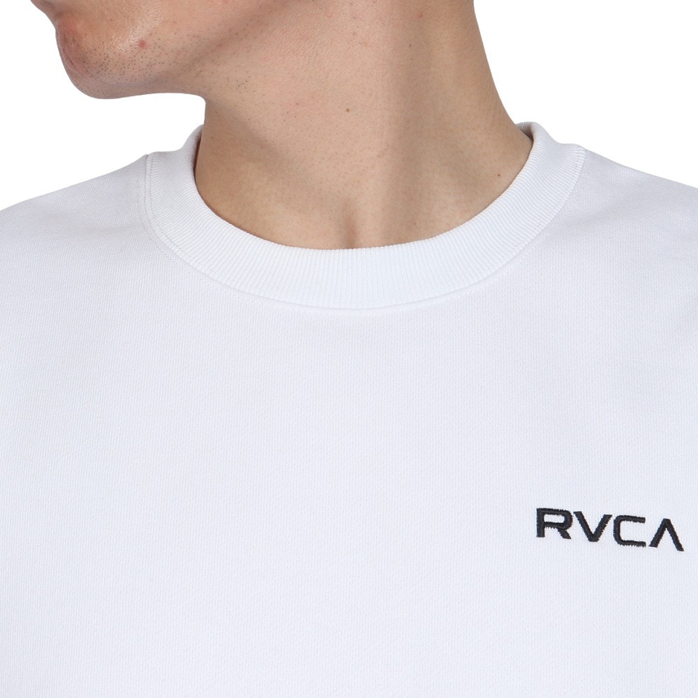 ルーカ（RVCA）（メンズ）FAKE RVCA クルーネックトレーナー BE042032 WHT
