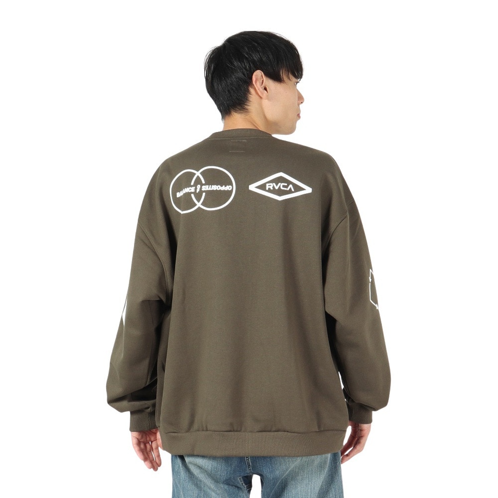 ルーカ（RVCA）（メンズ）STACKHOUSE CR トレーナー BE042033 FTG