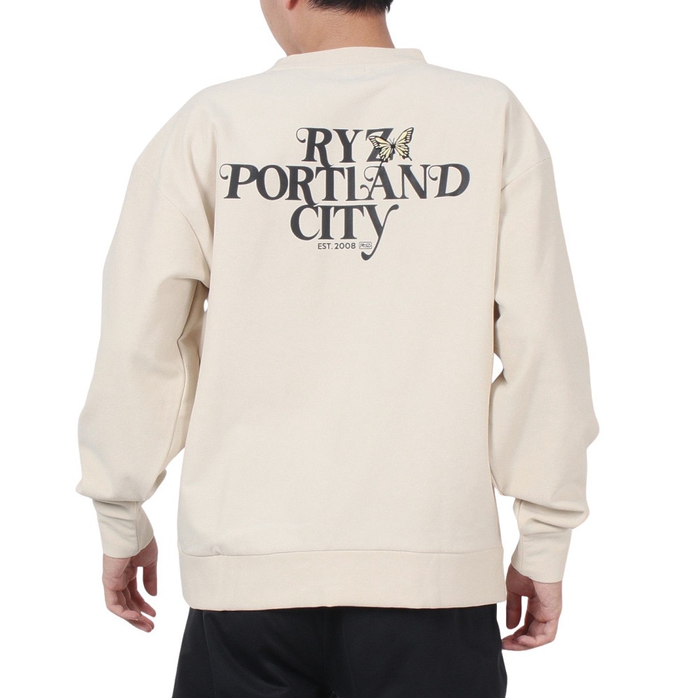 ライズ（RYZ）（メンズ）バタフライ クルーネック スウェット RZ10CD24FW0010 OWHT
