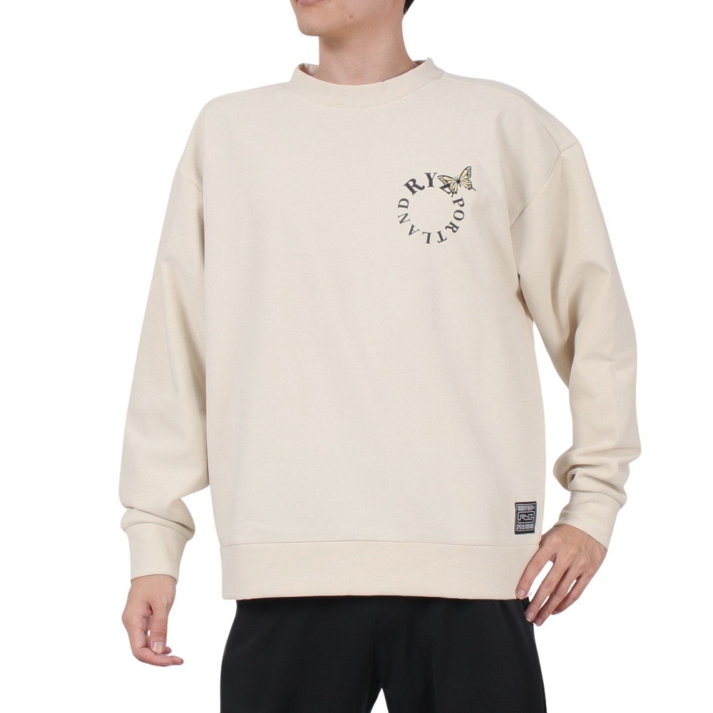 ライズ（RYZ）（メンズ）バタフライ クルーネック スウェット RZ10CD24FW0010 OWHT