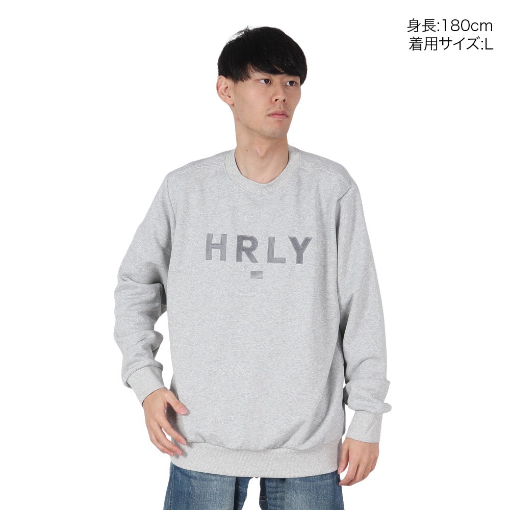 ハーレー（HURLEY）（メンズ）EMB HRLY スウェット クルーシャツ 24XBMCFL025-AGHT