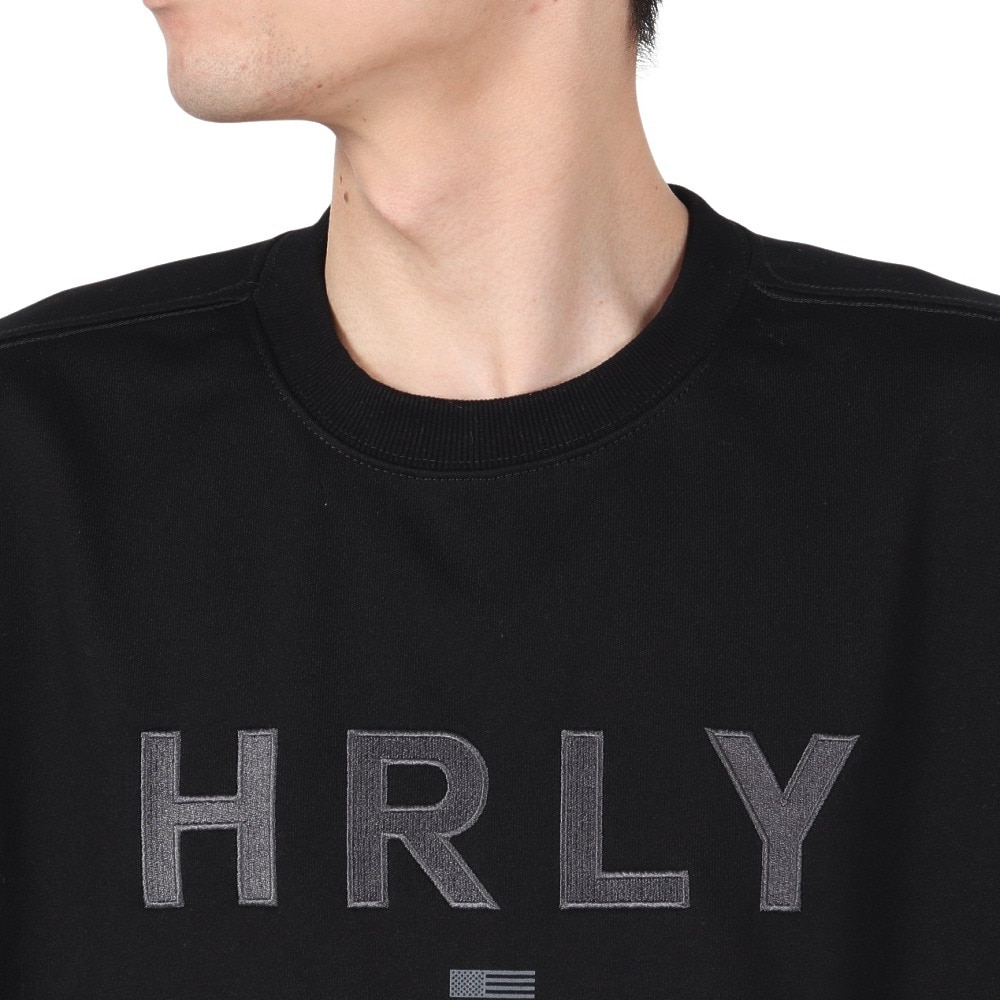 ハーレー（HURLEY）（メンズ）EMB HRLY スウェット クルーシャツ 24XBMCFL025-BLK