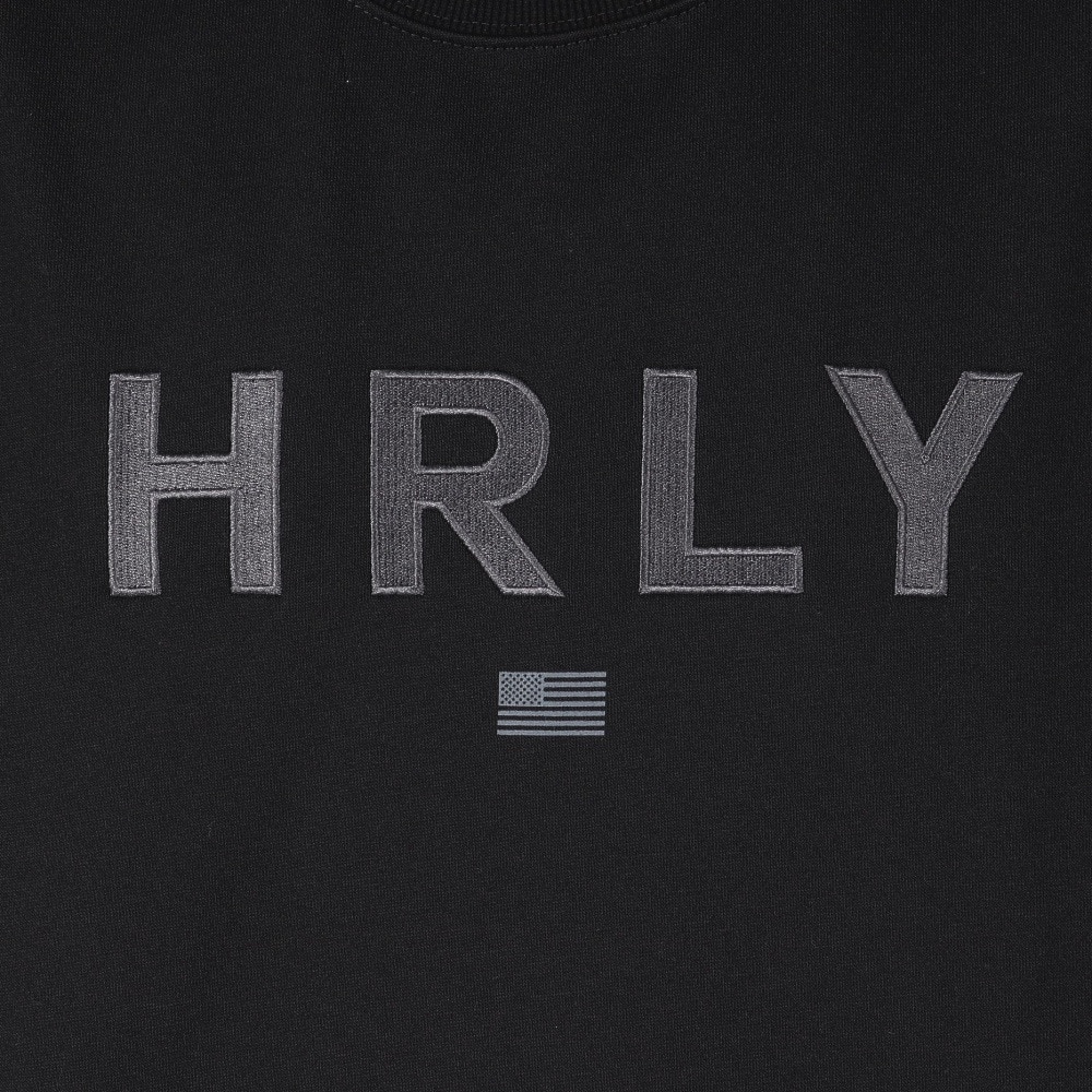 ハーレー（HURLEY）（メンズ）EMB HRLY スウェット クルーシャツ 24XBMCFL025-BLK