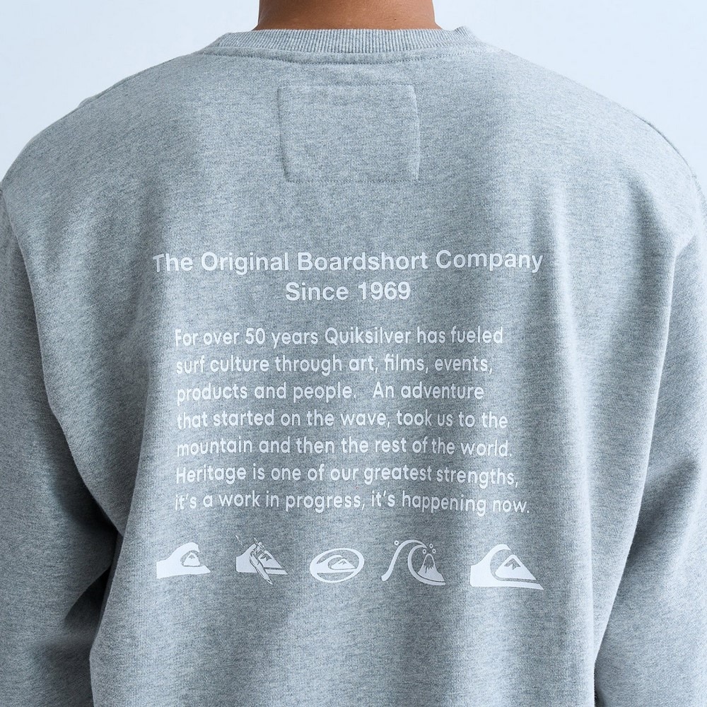 クイックシルバー（Quiksilver）（メンズ）QS HISTORY クルースウェット 24FWQPO244066HTR