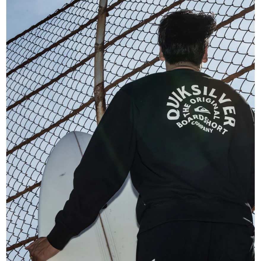 クイックシルバー（Quiksilver）（メンズ）ON TARGET クルースウェット 24FWQPO244068BLK