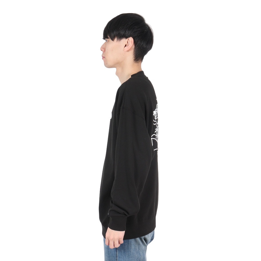 エアボーン（ARBN）（メンズ）クルーネック スウェットシャツ AB2024FWM-APP414BLK