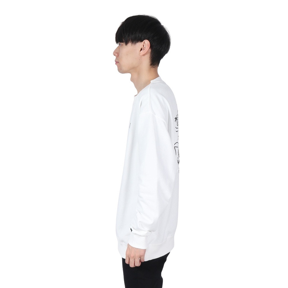 エアボーン（ARBN）（メンズ）クルーネック スウェットシャツ AB2024FWM-APP414WHT