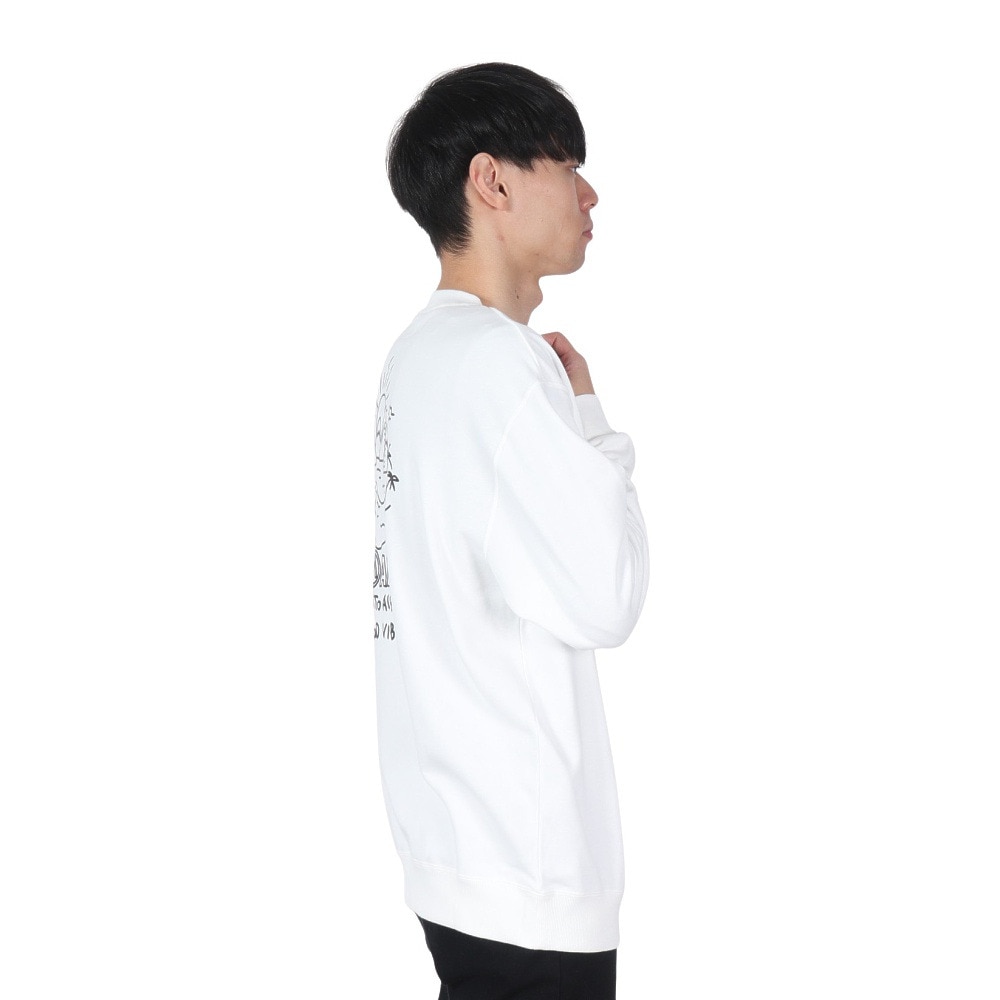 エアボーン（ARBN）（メンズ）クルーネック スウェットシャツ AB2024FWM-APP414WHT