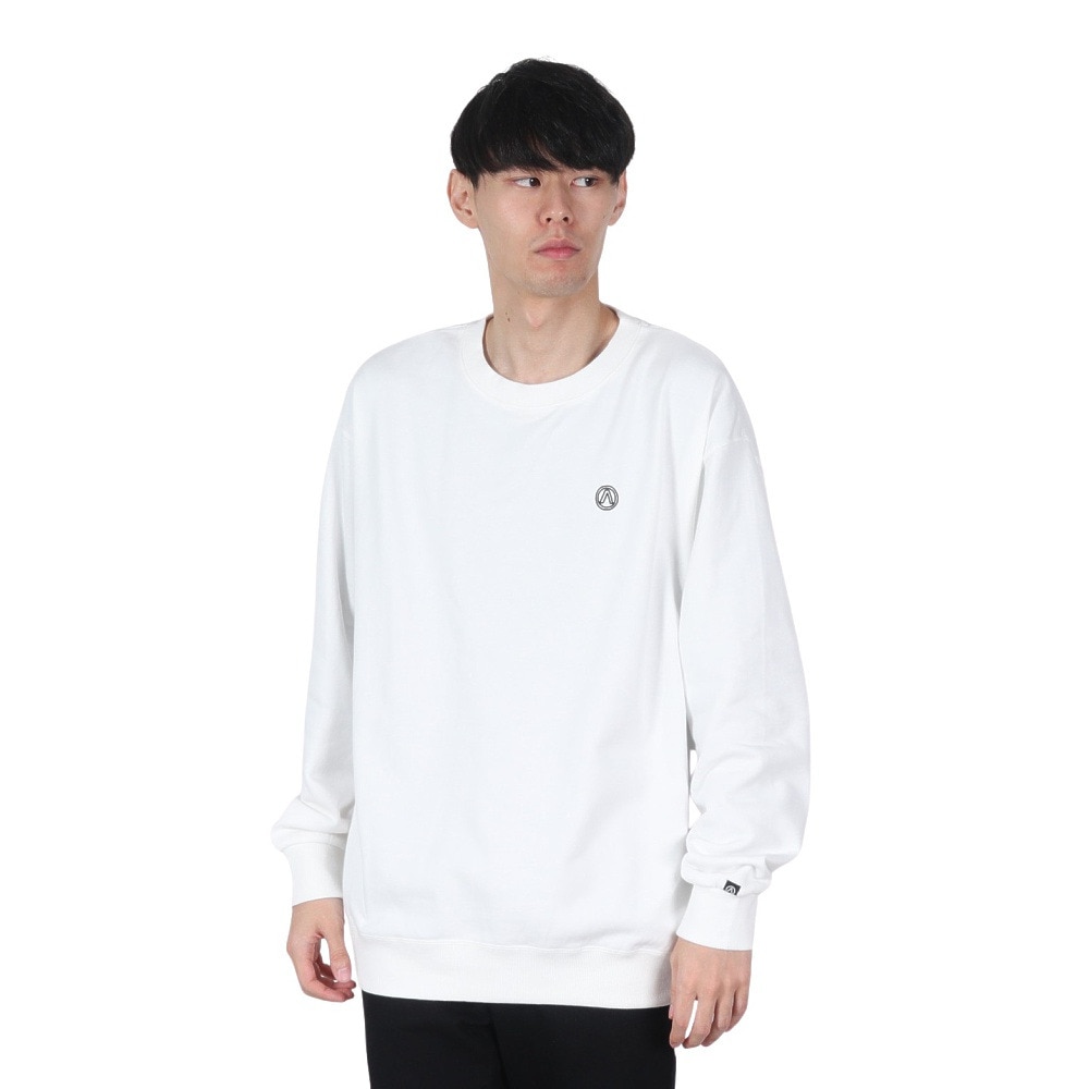 エアボーン（ARBN）（メンズ）クルーネック スウェットシャツ AB2024FWM-APP414WHT