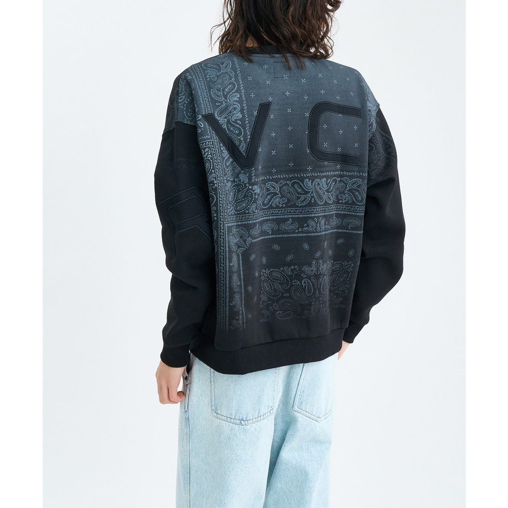ルーカ（RVCA）（メンズ）FADE BACKSIDE ARCH クルーネックトレーナー BF042001 BBB
