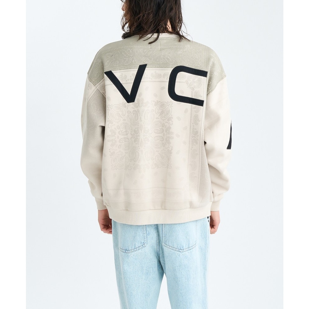 ルーカ（RVCA）（メンズ）FADE BACKSIDE ARCH クルーネックトレーナー BF042001 CER