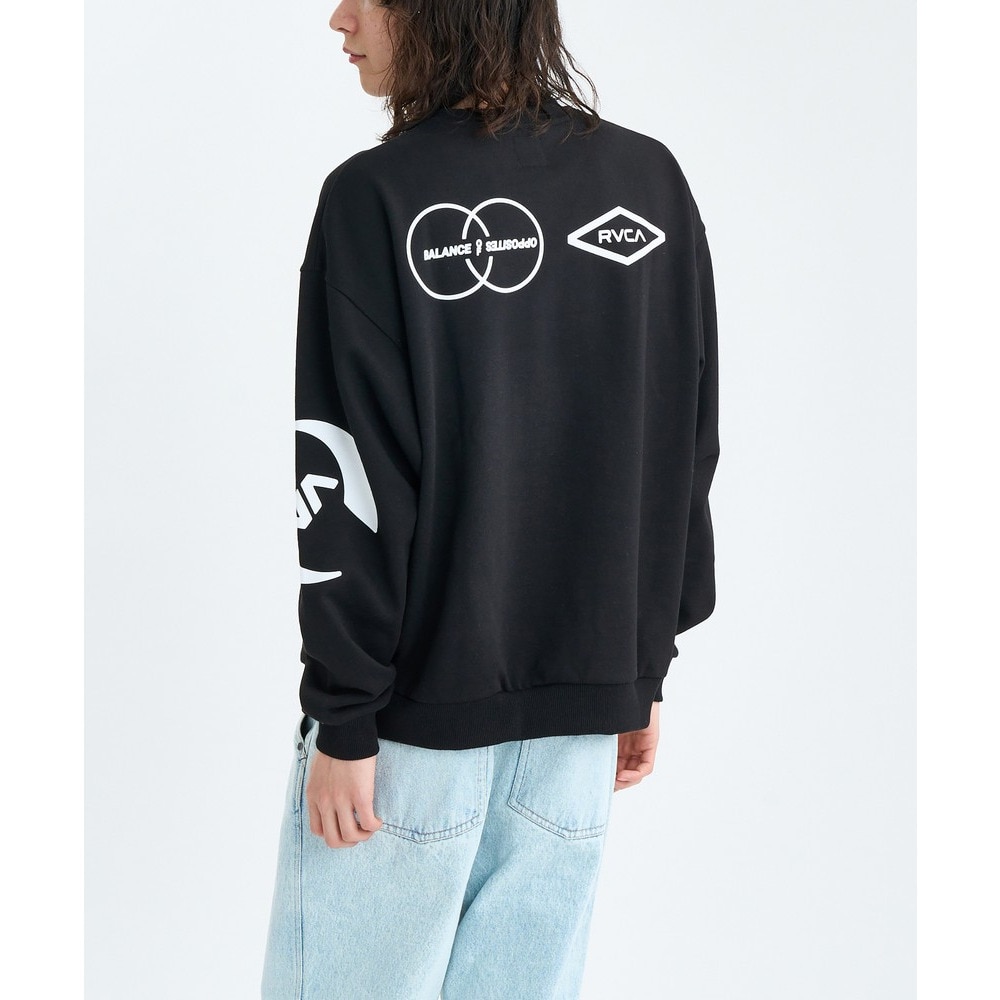 ルーカ（RVCA）（メンズ）STACKHOUSE クルースウェット BF042003 BLK