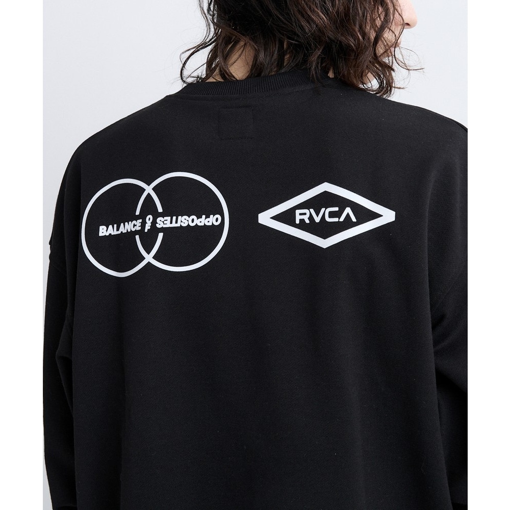 ルーカ（RVCA）（メンズ）STACKHOUSE クルースウェット BF042003 BLK