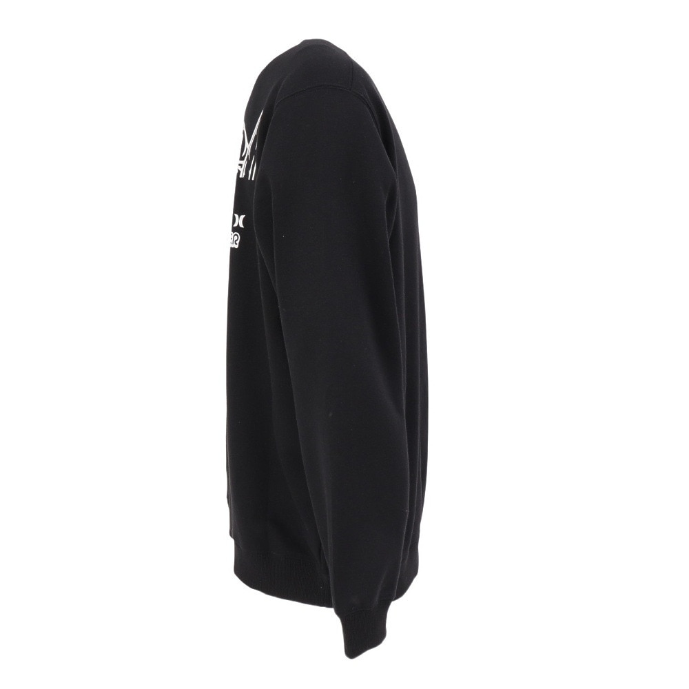 ハーレー（HURLEY）（メンズ）スウェット ビッグ ウェーブ クルーネック MCFL252092-BLK