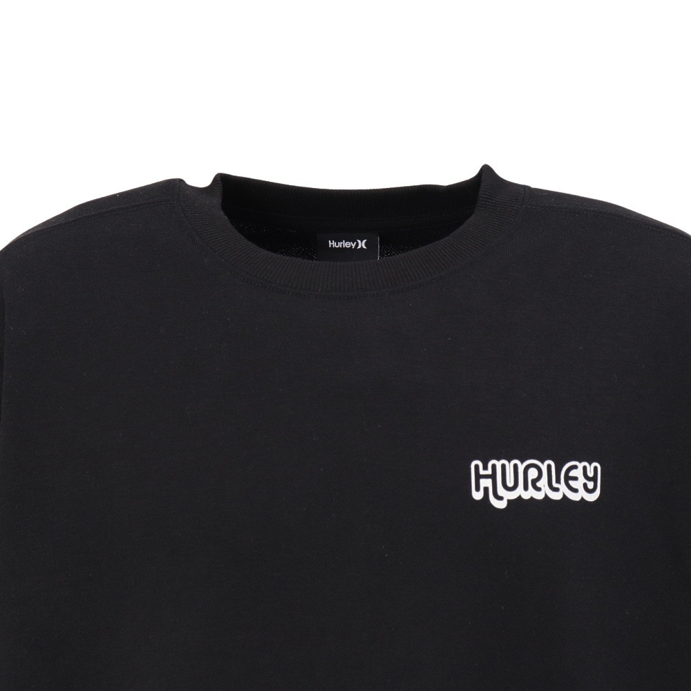 ハーレー（HURLEY）（メンズ）スウェット ビッグ ウェーブ クルーネック MCFL252092-BLK